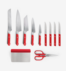 11-Piece Knife Set (ACUTO440) - Red