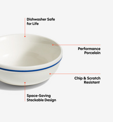 8-Piece Cereal Bowl Set - Blue