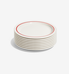 8-Piece Dinner Plate Set - Red