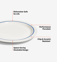 2-Piece Dinner Plate Set - Blue