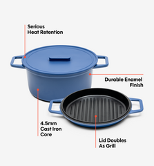 Enamel Cast-Iron Dutch Oven