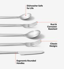 10-Piece Flatware Set (Serves 2) - Brushed
