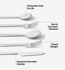 20-Piece Flatware Set (Serves 4) - Polished