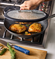 12" Deeper Carbon Nonstick™ Frying Pan + Glass Lid