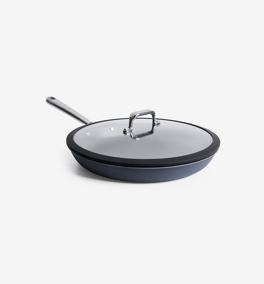 12" Deeper Carbon Nonstick™ Frying Pan + Glass Lid