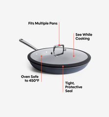 12" Carbon Nonstick™ Frying Pan + Glass Lid