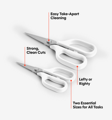 Kitchen Shears Set - White