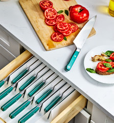 9-Piece Modular Knife Storage Set - White