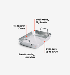 9" Stainless Steel Roasting Pan