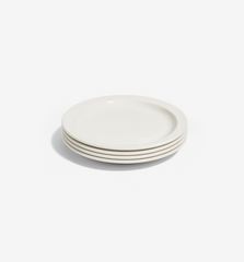 4-Piece Salad Plate Set - White