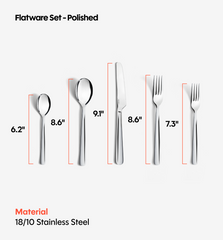 2-Piece Tea Spoon Set - Polished