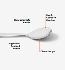 4-Piece Tea Spoon Set - Polished