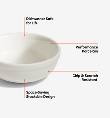 2-Piece Cereal Bowl Set - White