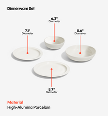 2-Piece Cereal Bowl Set - White