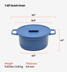 Enamel Cast-Iron Dutch Oven