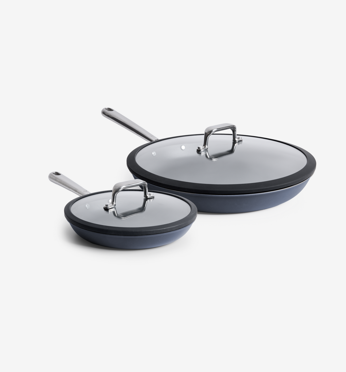 8" + 12" Deeper Carbon Nonstick™ Frying Pan + Glass Lid