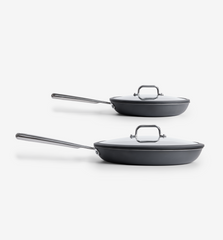 8" + 12" Deeper Carbon Nonstick™ Frying Pan + Glass Lid