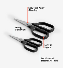 Kitchen Shears Set - Black