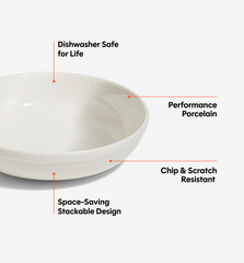 8-Piece Pasta Bowl Set - White