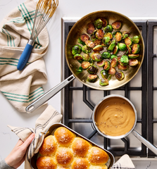 10" + 12" Stainless Steel Frying Pan