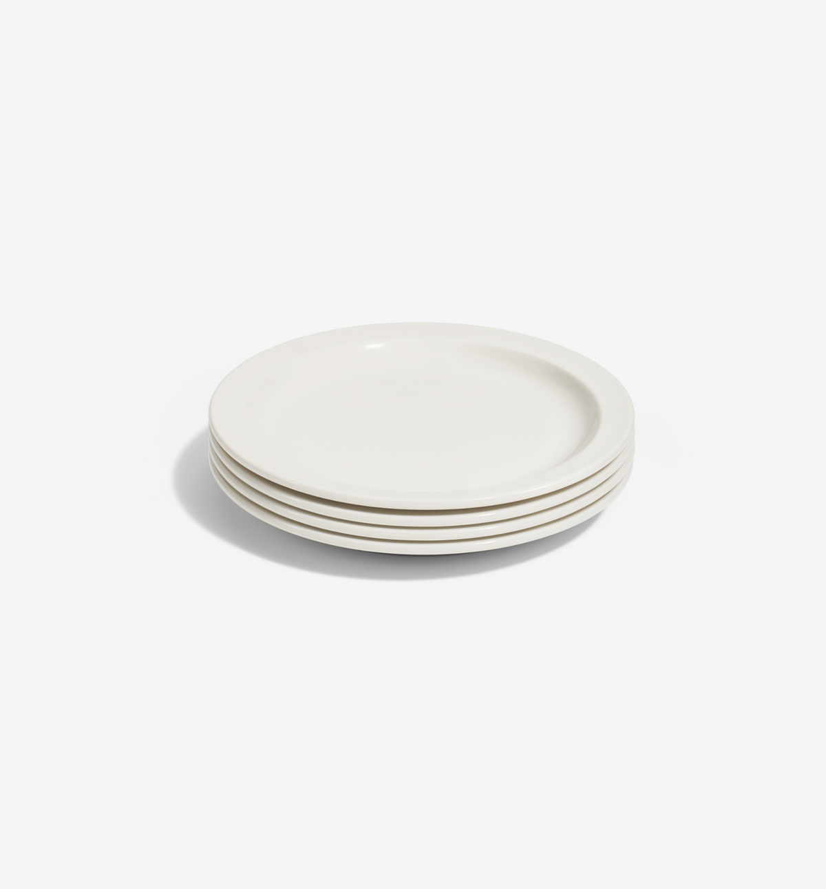 4-Piece Salad Plate Set - White