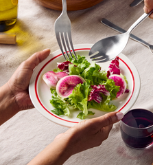 4-Piece Salad Plate Set - Blue