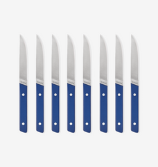 8-Piece Straight-Edge Steak Knives (ACUTO440) - Blue