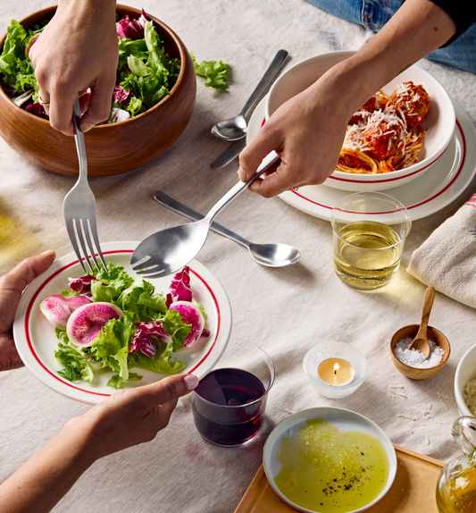8-Piece Dinnerware Set (Serves 2) - Red