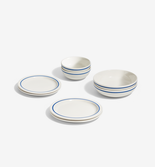 8-Piece Dinnerware Set (Serves 2) - Blue